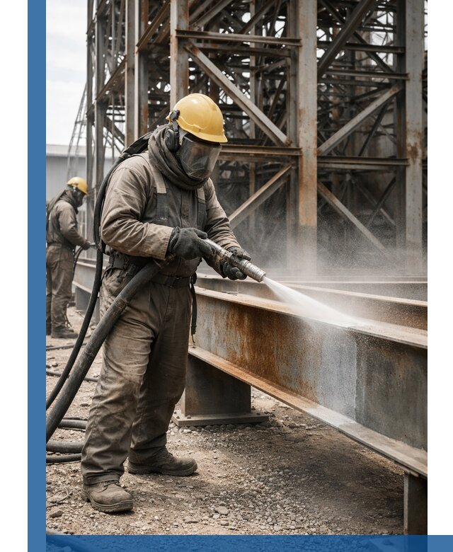 Пескоструйная очистка металлоконструкций в Тейково промышленная