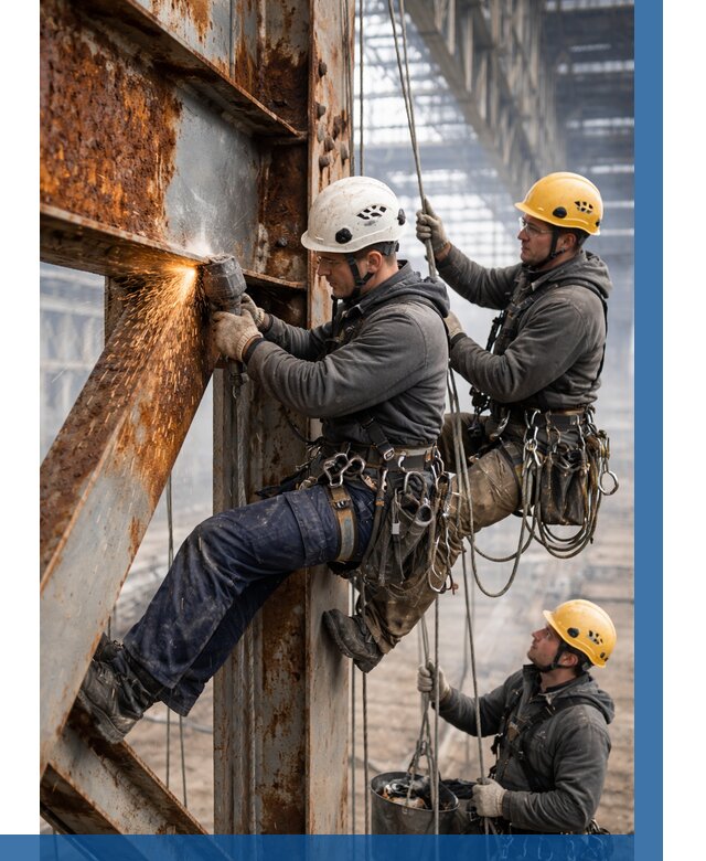 Зачистка металла от ржавчины в Тейково от 381 р. | ВЫСОТНИК-Ткв