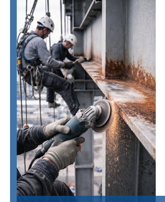 Зачистка металла от ржавчины и подготовка поверхностей в Тейково