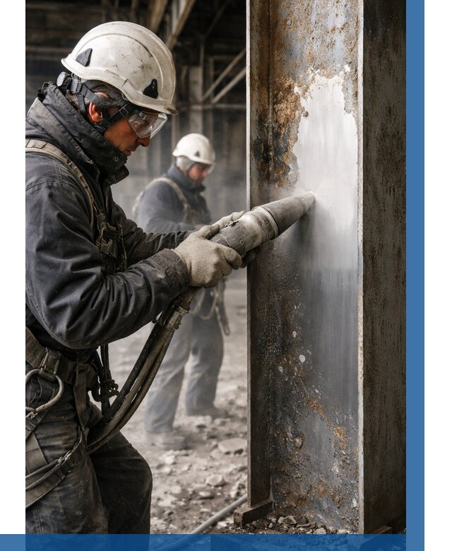 Удаление старой краски с металла в Тейково от 489 р. | ВЫСОТНИК-Ткв