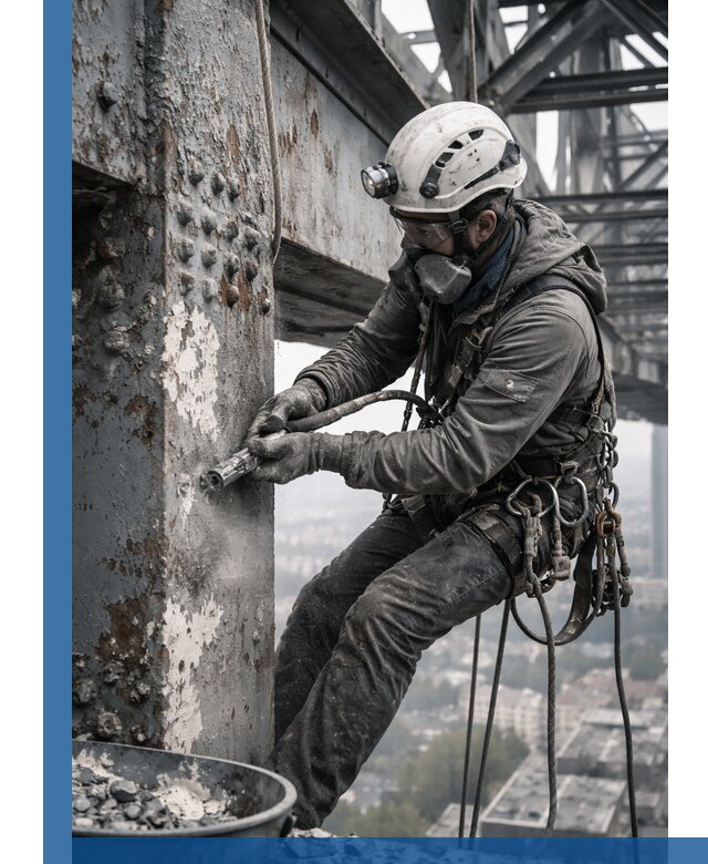 Удаление старой краски с металлических конструкций в Тейково