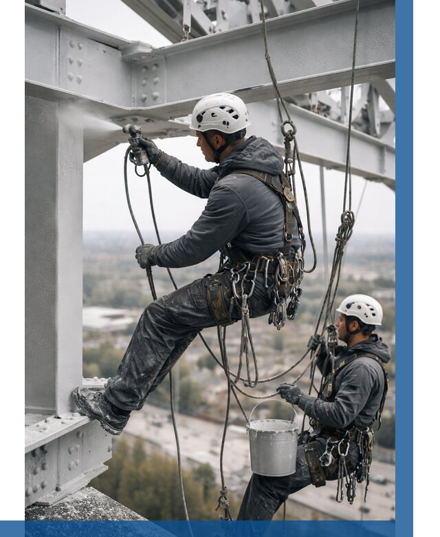 Покраска металлоконструкций на высоте в Тейково 381 р |ВЫСОТНИК-Ткв