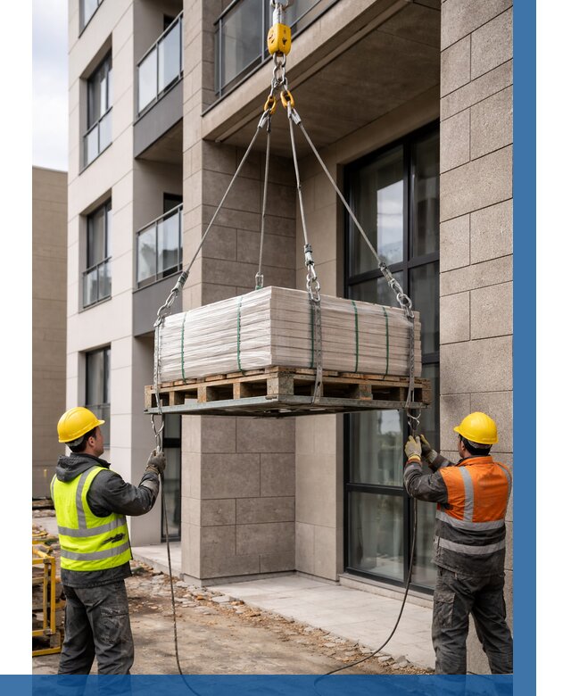 Подъем керамогранита на этаж в Тейково от 3806 р. | ВЫСОТНИК-Ткв