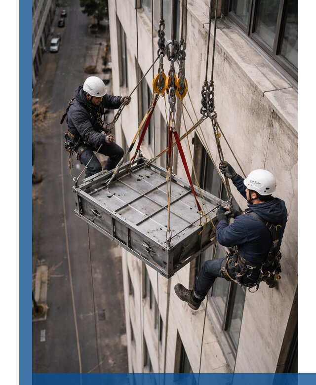 Спуск и подъем грузов по фасаду в Тейково для зданий