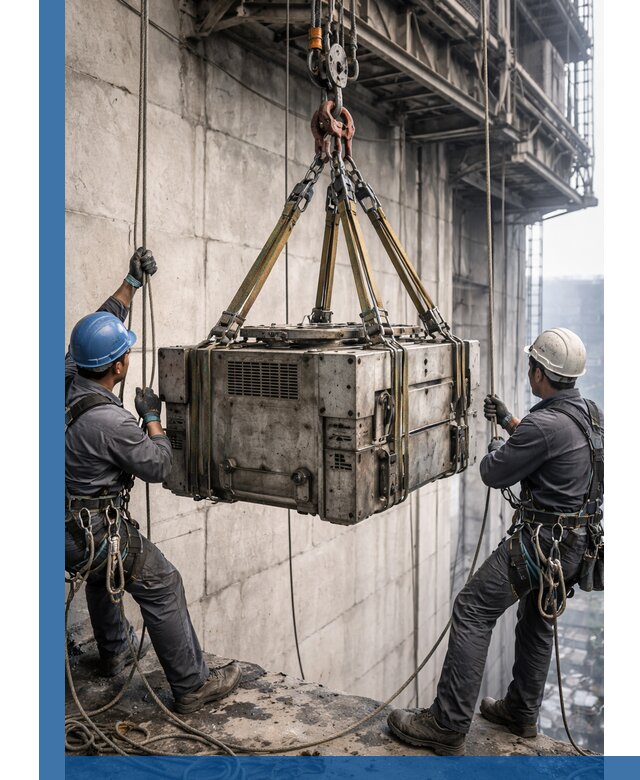 Такелажные работы на высоте, подъем и монтаж грузов в Тейково