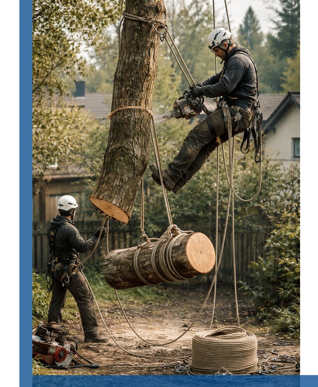 Валка деревьев частями в Тейково, безопасно и аккуратно
