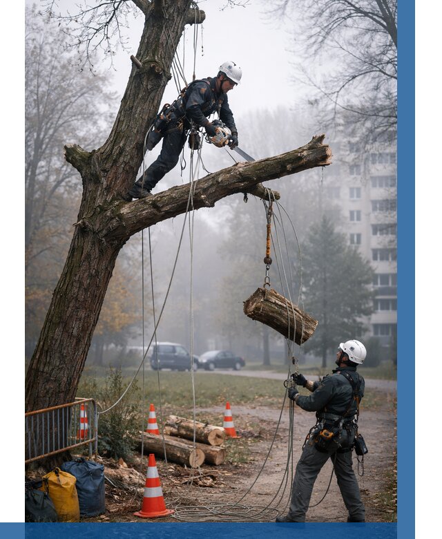 Удаление аварийных деревьев в Тейково от 16310 р. | ВЫСОТНИК-Ткв