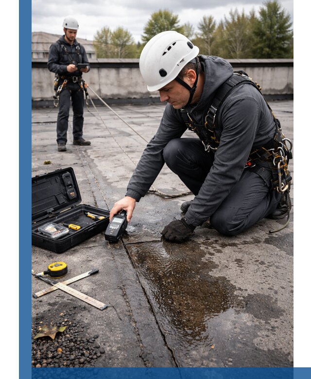 Обследование кровли на протечки и выявление дефектов в Тейково