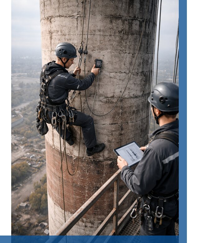 Обследование дымовой трубы в Тейково от 8698 р. | ВЫСОТНИК-Ткв