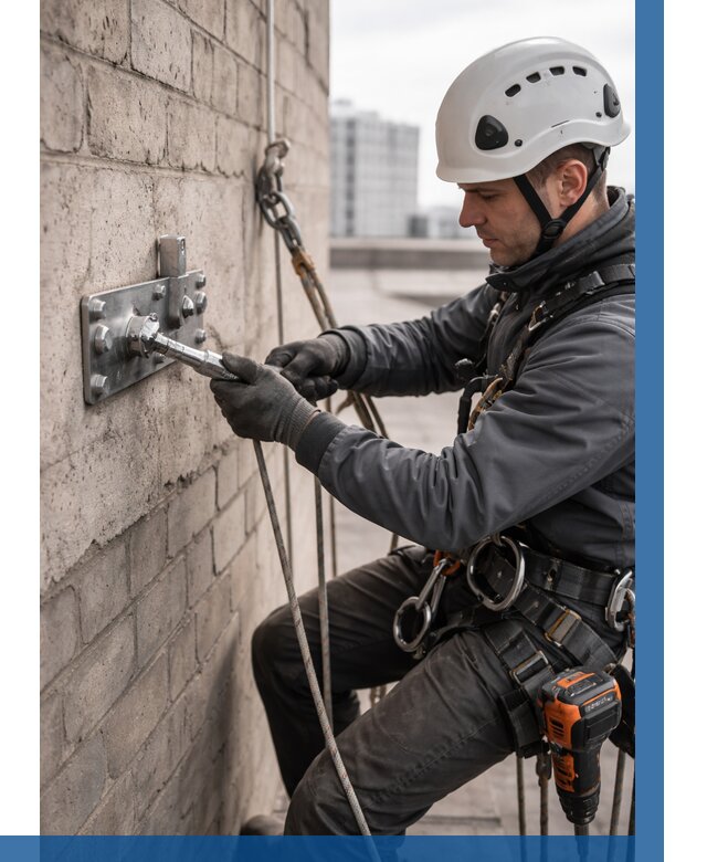 Установка анкерных точек в Тейково от 3806 р. | ВЫСОТНИК-Ткв